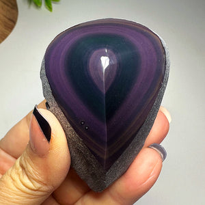 Raw Edge Rainbow Obsidian FreeForm