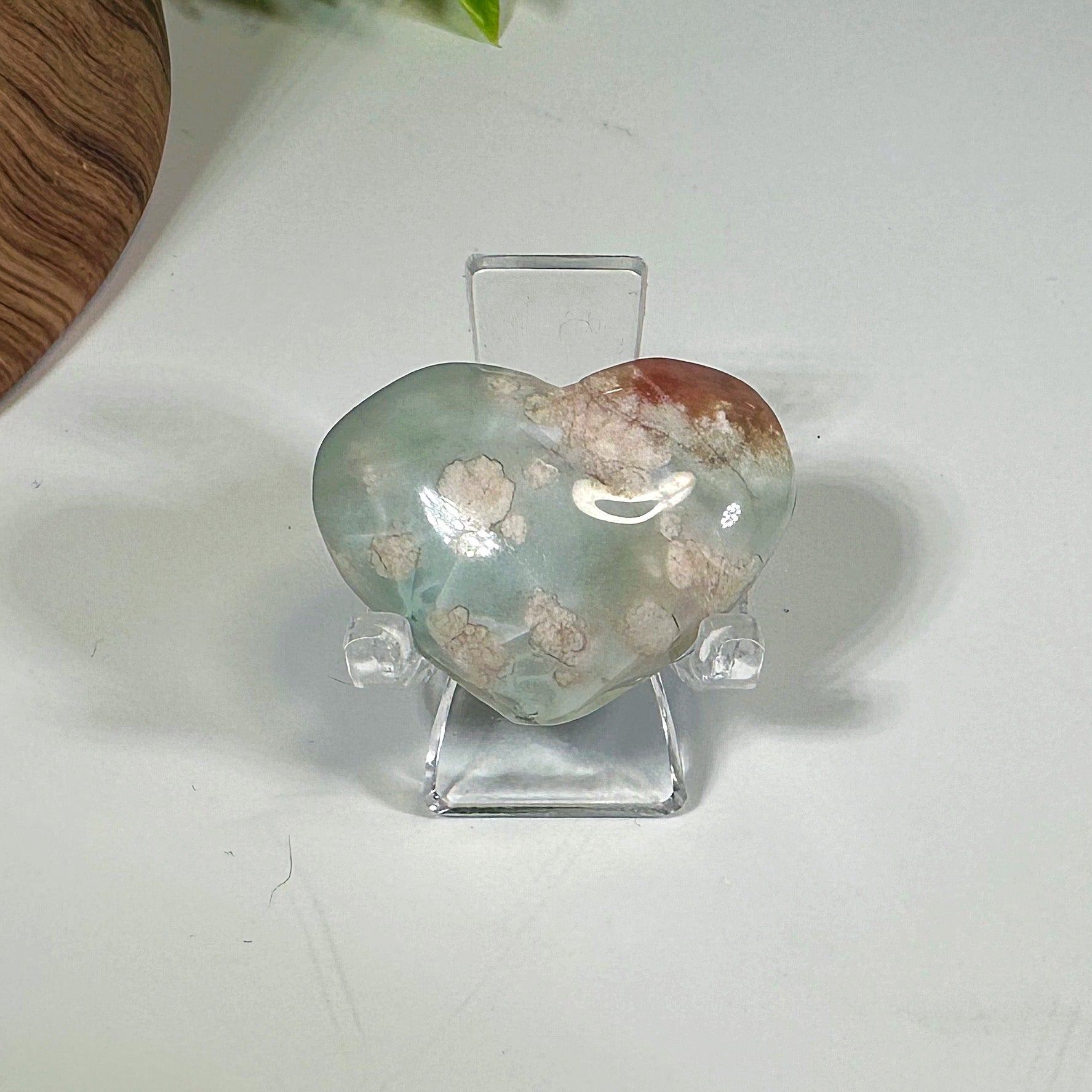 Flower Agate Heart
