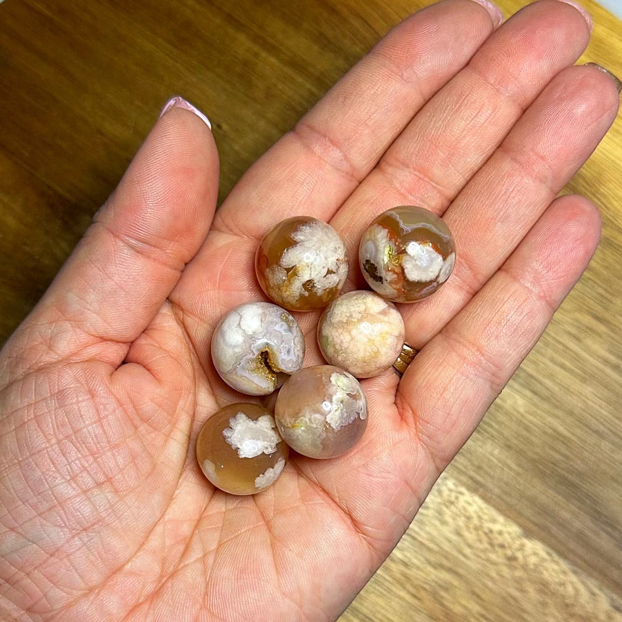 Flower Agate Mini Sphere