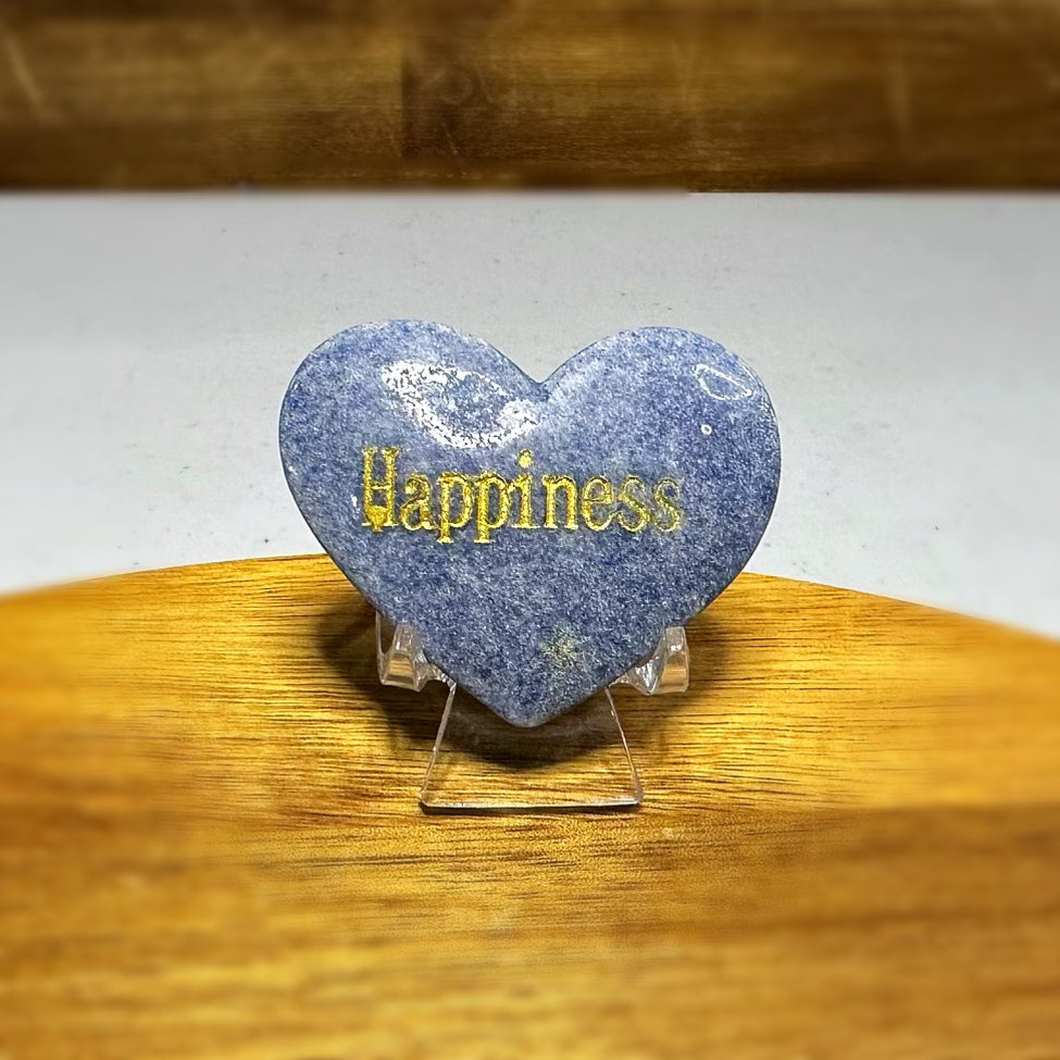 Blue Aventurine Happiness Heart