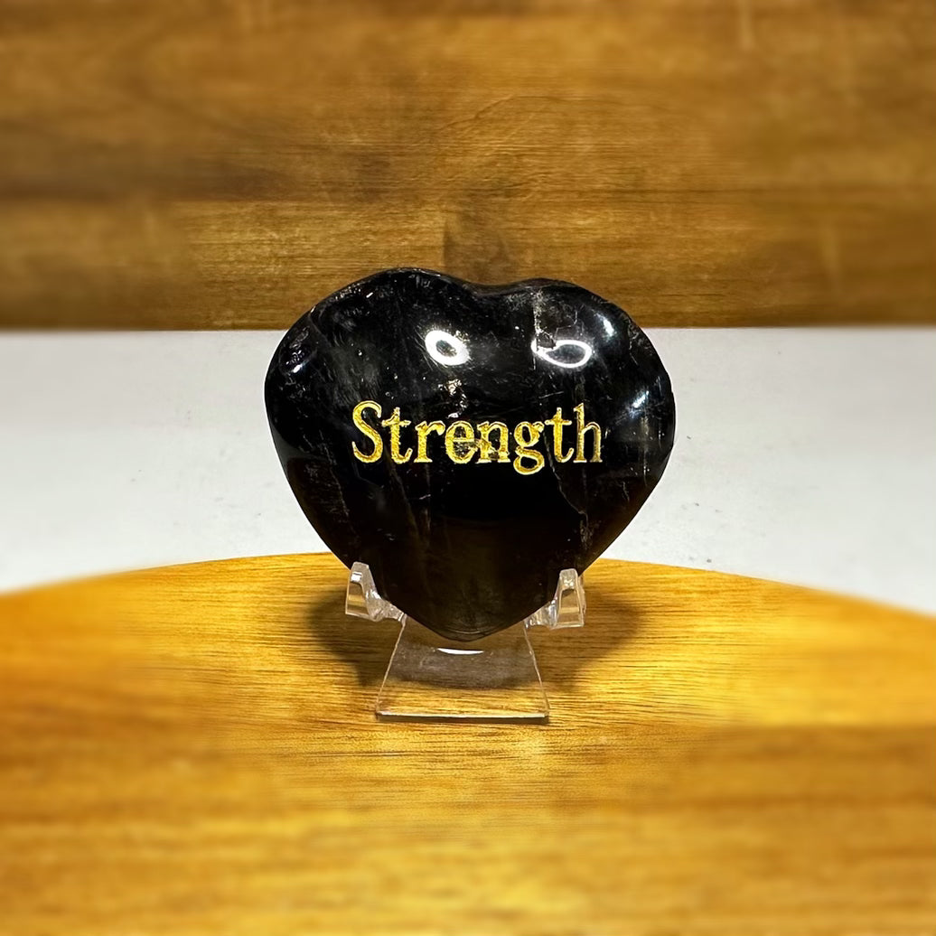 Black Obsidian Strength Heart