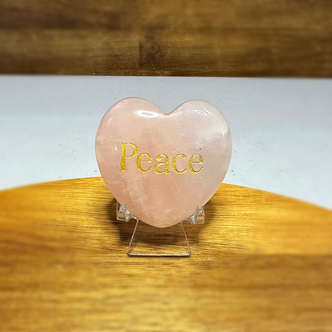Rose Quartz Peace Heart