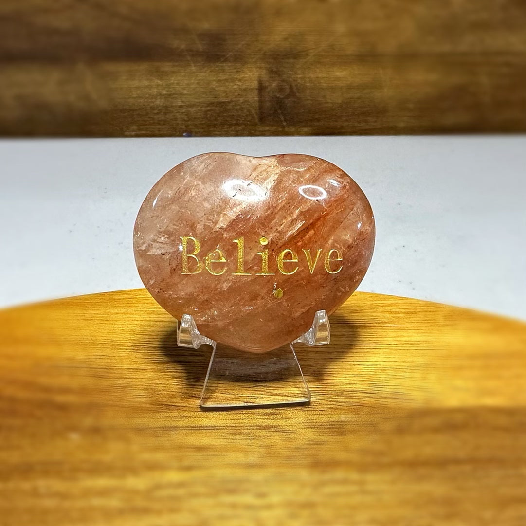 Fire Quartz Believe Heart