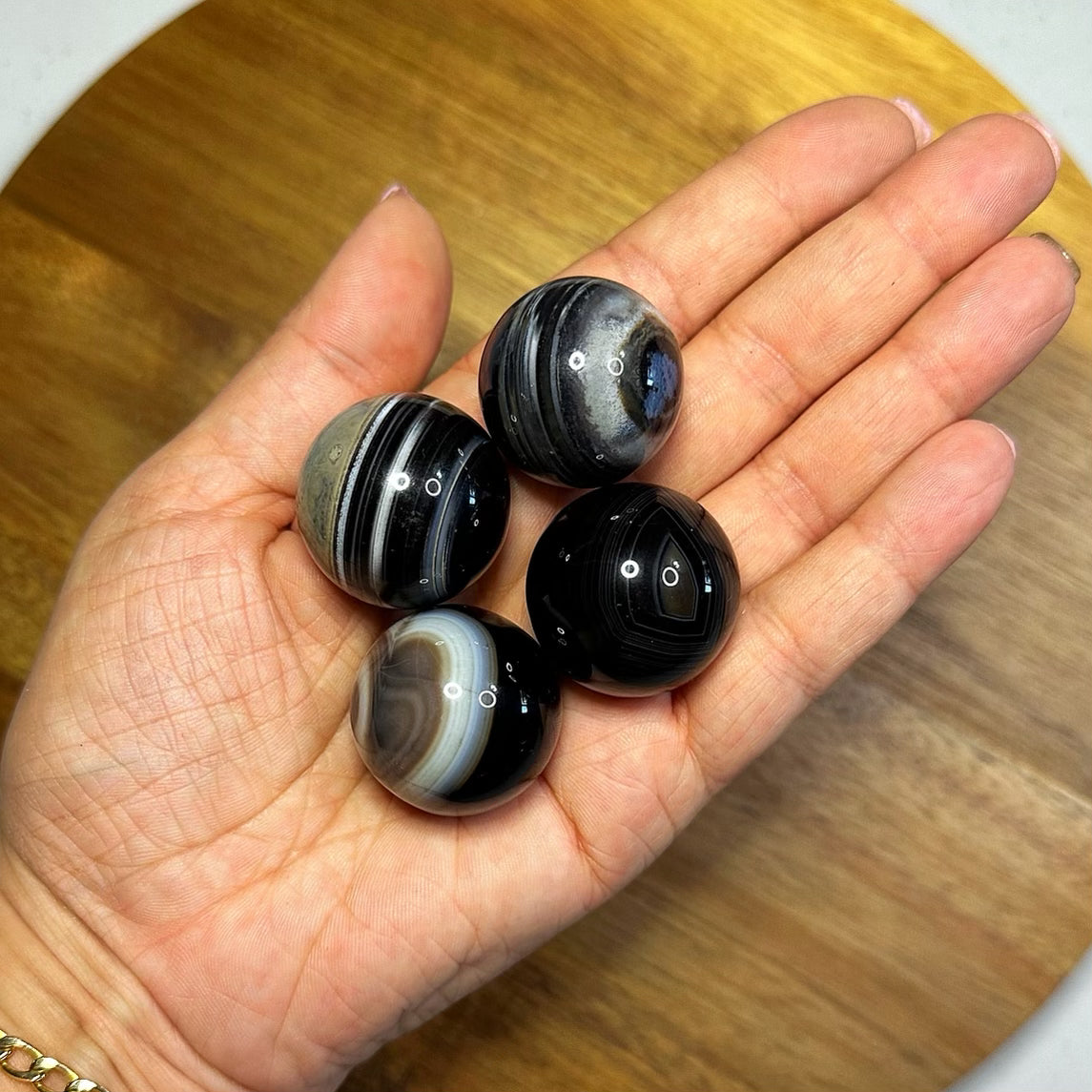 Black & White Agate Mini Sphere