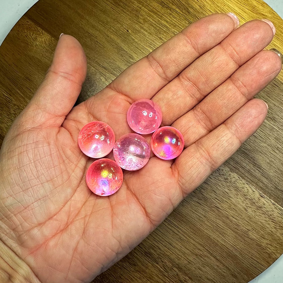 Pink Aura Quartz Mini Sphere