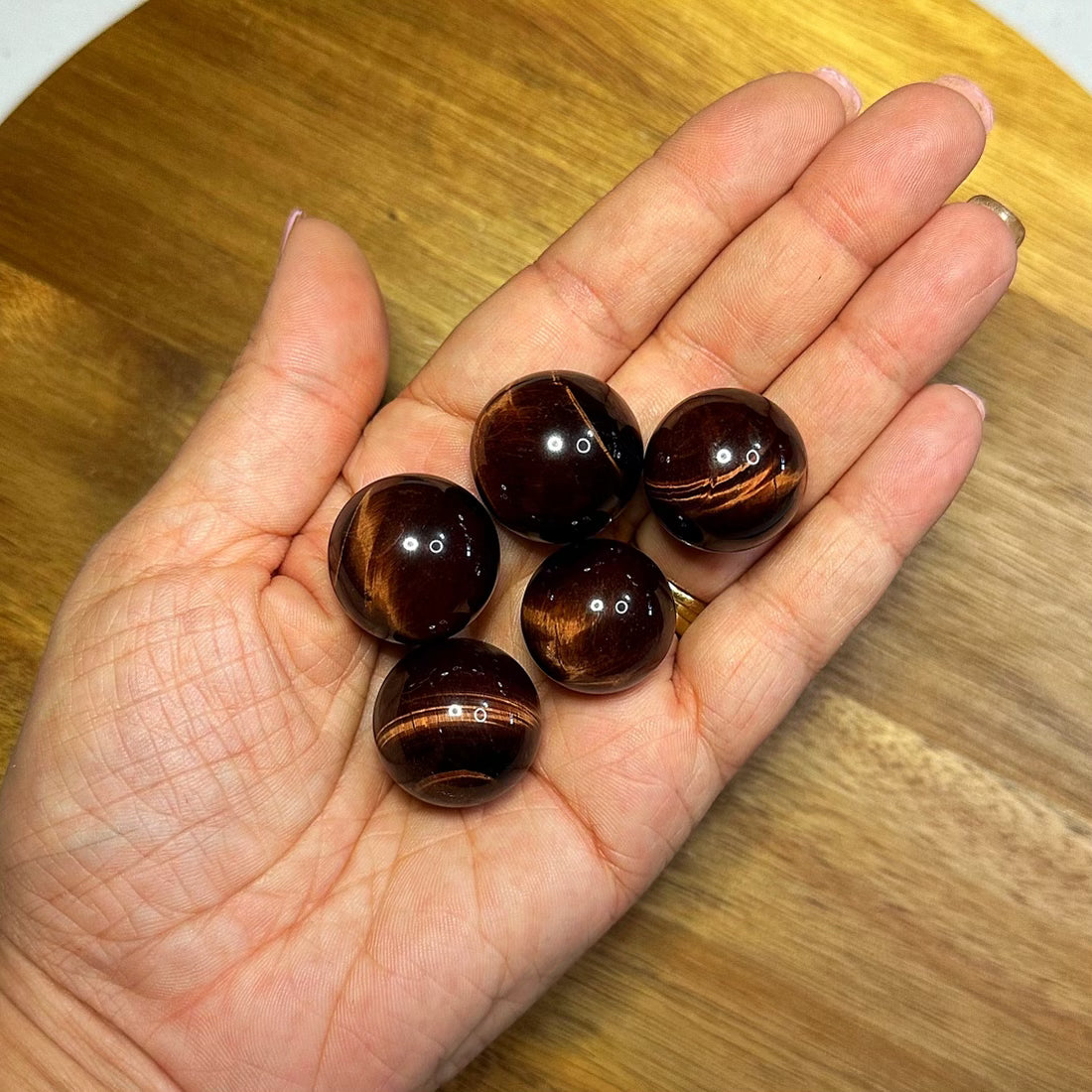 Red Tigers Eye Mini Sphere