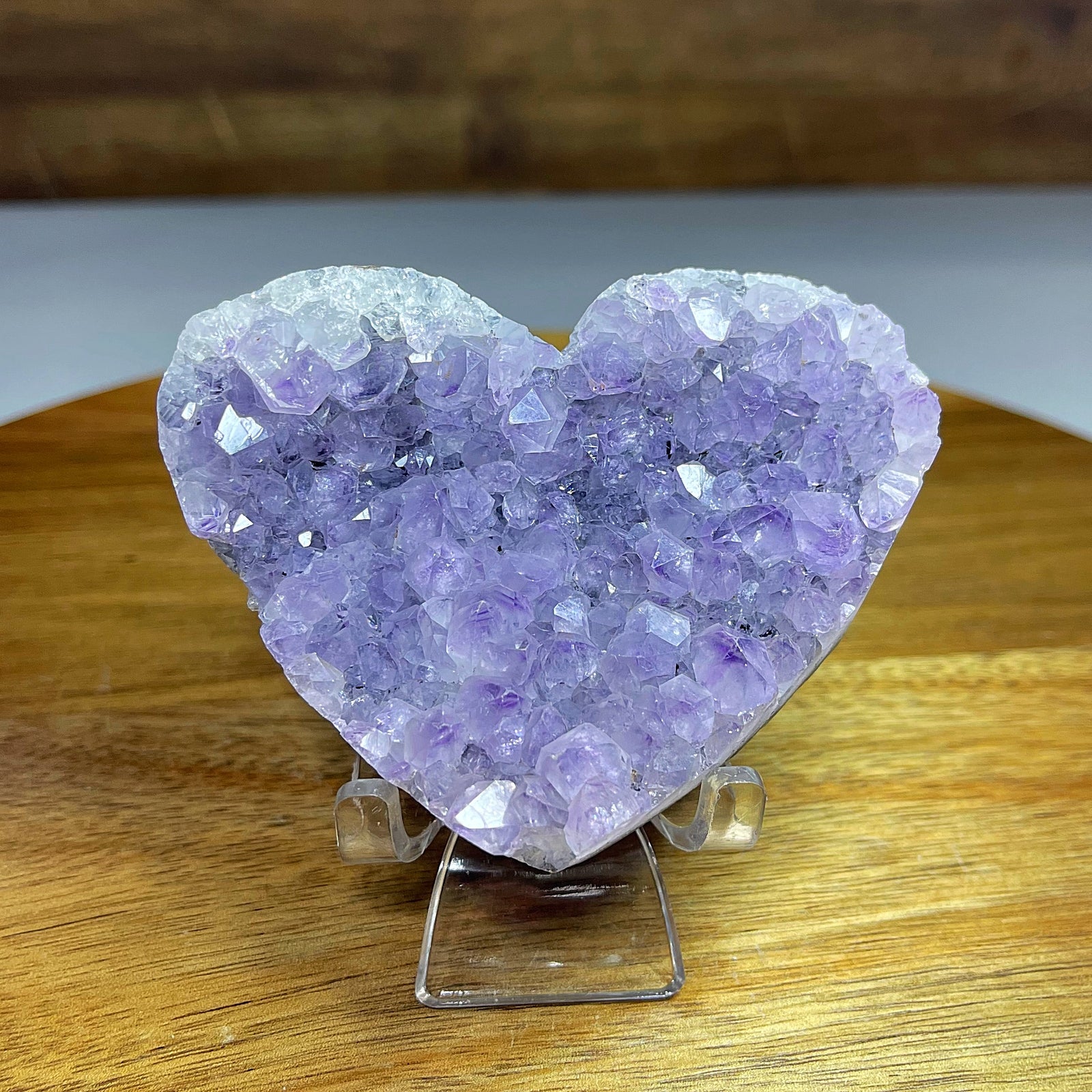 Amethyst Raw Hearts