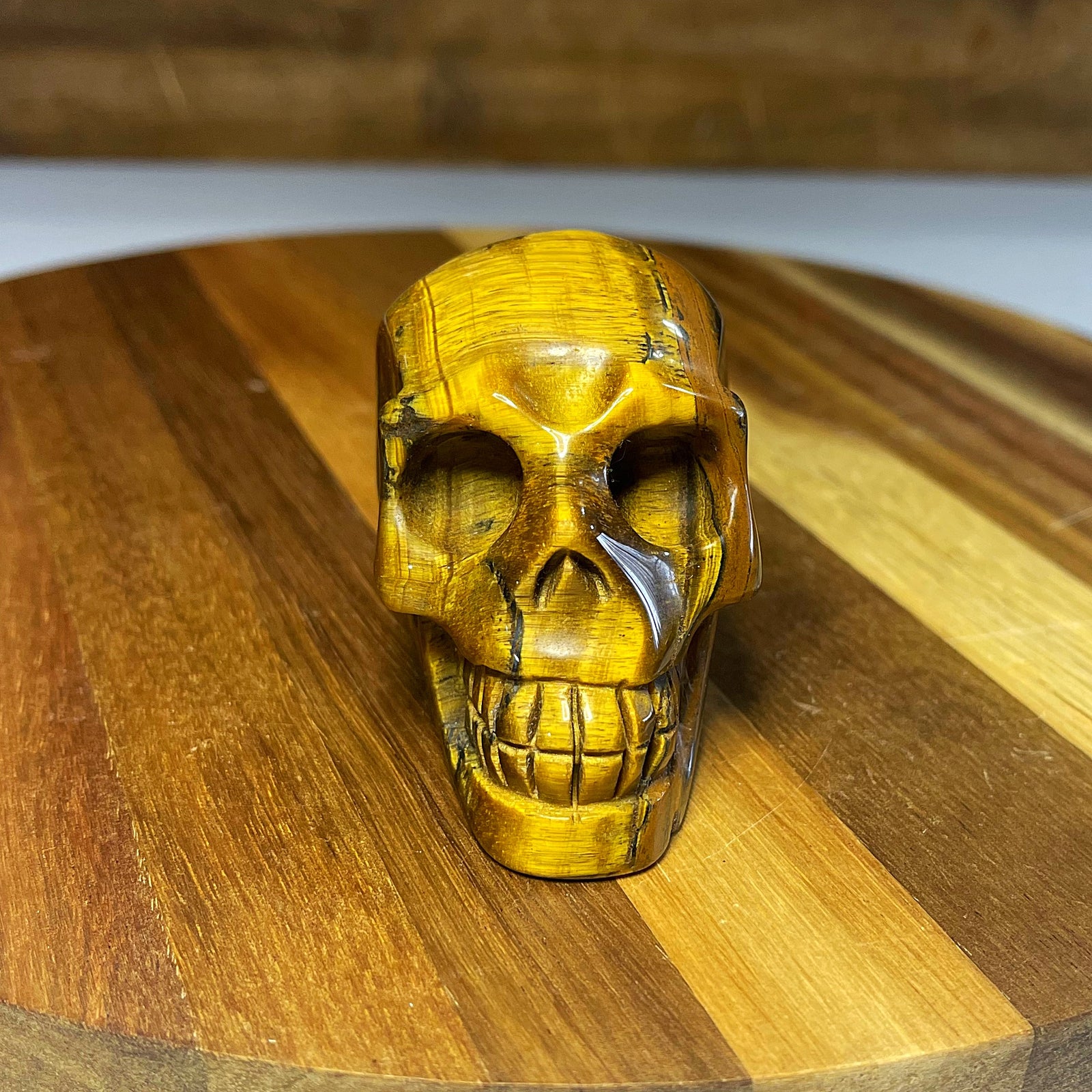 Tigers Eye Skull