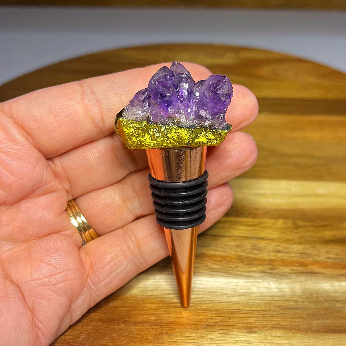 Amethyst Wine Bottle Stopper