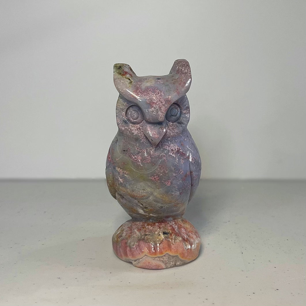Pink Ocean Jasper Owl