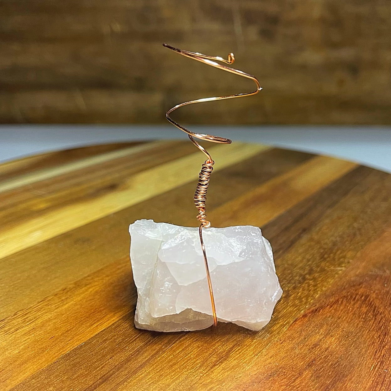Rose Quartz Air Plant Holder