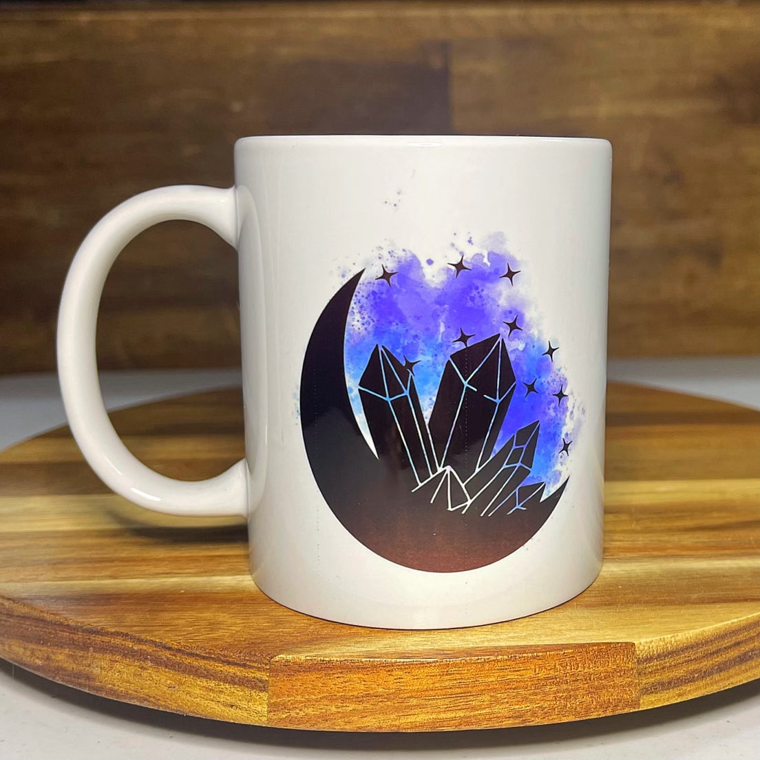 Moon with Crystals Mug