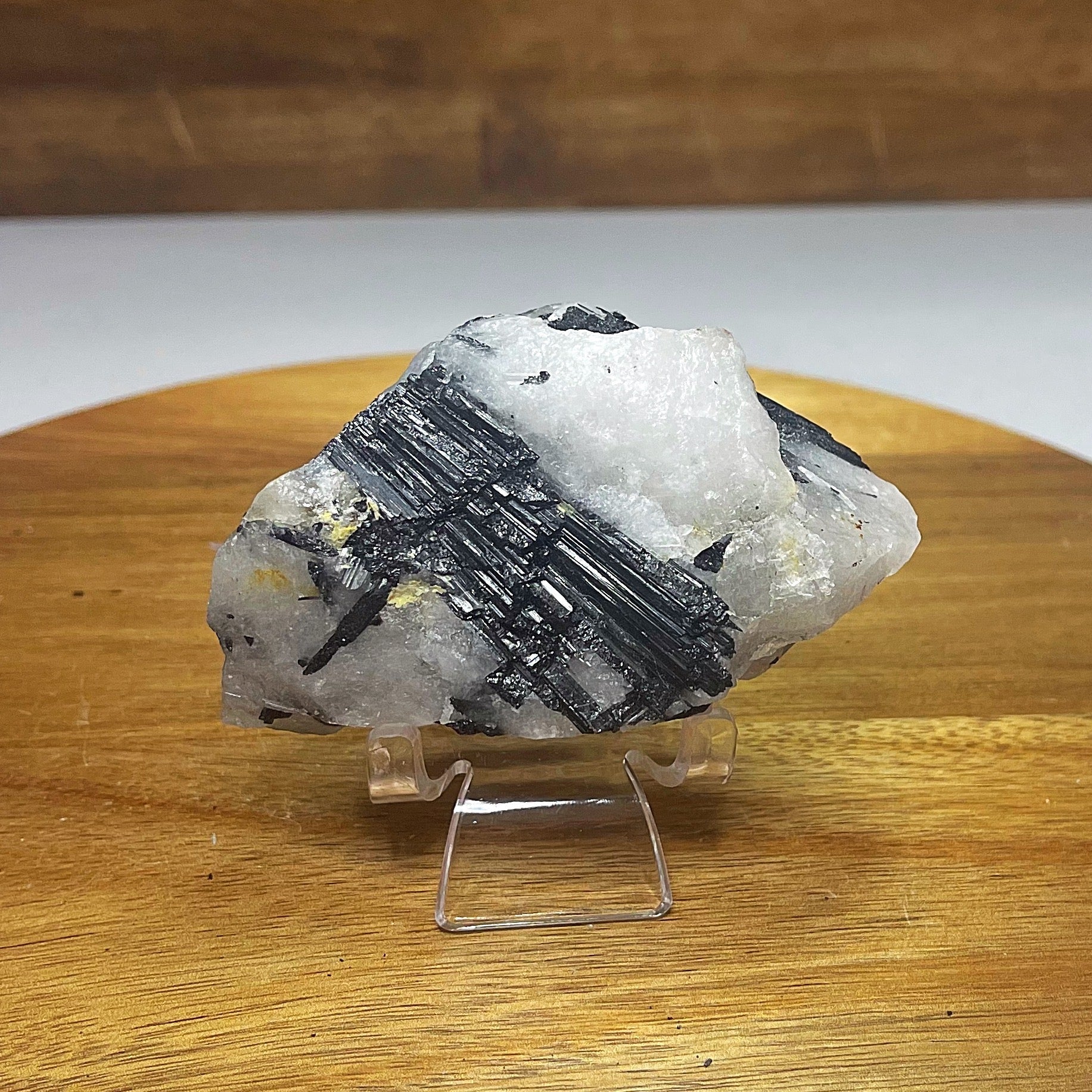 Black Tourmaline in Quartz