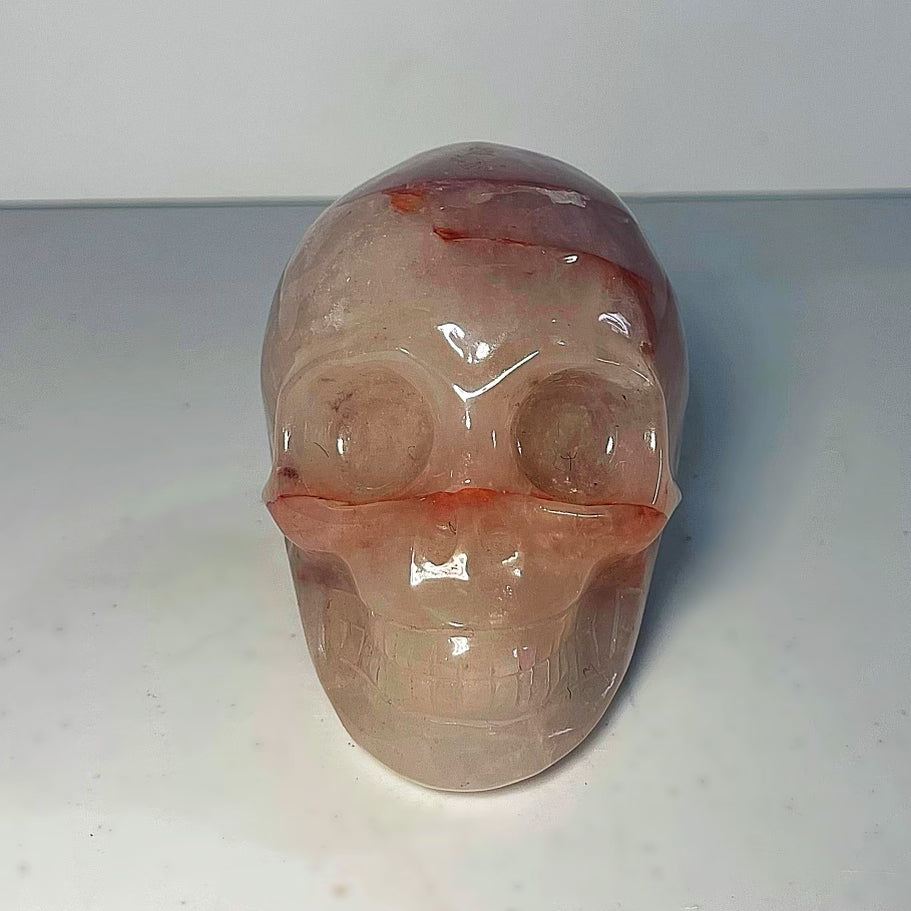 Fire Quartz Skull