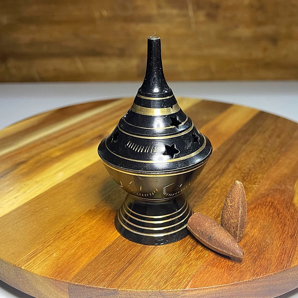 Black/Gold Incense Burner