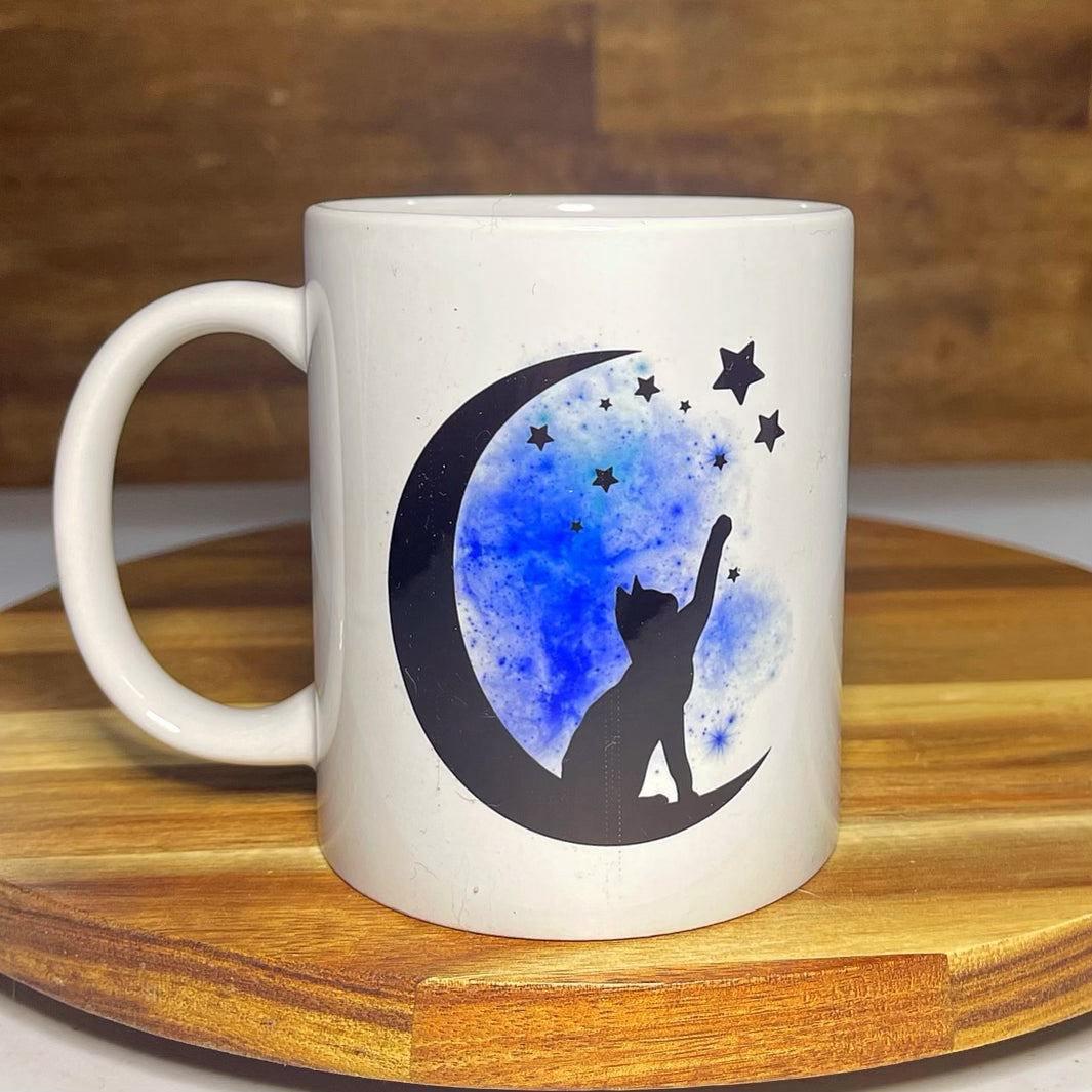 Moon with Cat Mug