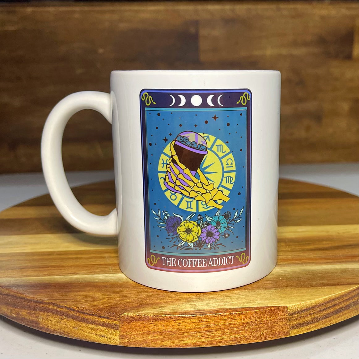 The Coffee Addict Tarot Mug